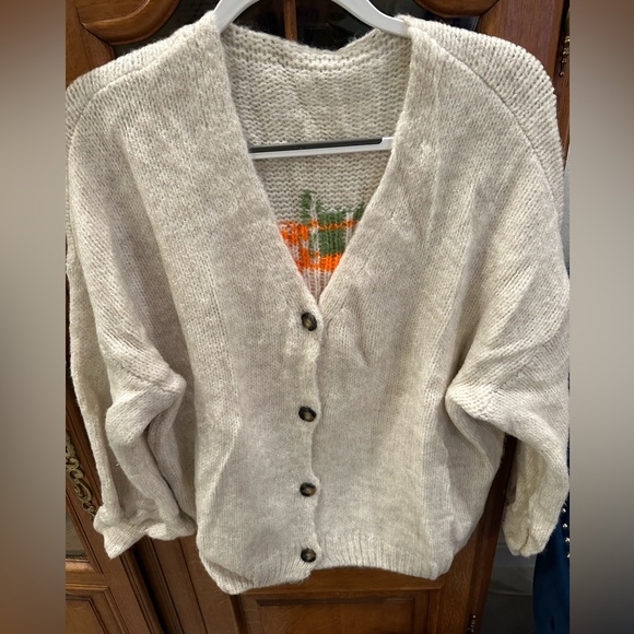 PREMIUM LUXE ITALIAN KNITTED GRAPHIC OVERSIZED SWEATER - Picture 5 of 6